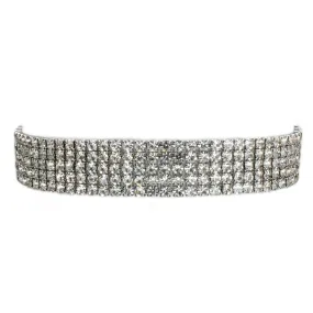Bracciale Magnolia in Bronzo Bianco con Cristalli Swarovski® – BC214B