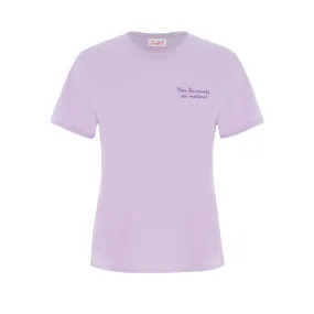 T-shirt Donna con scritta viola