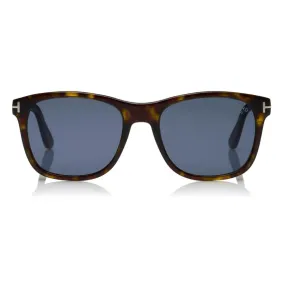 Tom Ford - Eric Sunglasses - Occhiali da Sole Squadrati - Havana Scuro Blu - FT0595 - Occhiali da Sole - Tom Ford Eyewear
